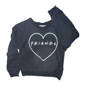 FRIENDS Black Heart Logo Sweater